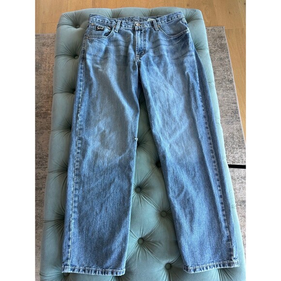 CINCH BLACK LABEL 2.0 MEDIUM WASH LOOSE FIT jeans sz 34x30 - Picture 5 of 10